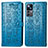 Leather Case Stands Fashionable Pattern Flip Cover Holder S03D for Xiaomi Mi 12T Pro 5G Blue