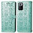 Leather Case Stands Fashionable Pattern Flip Cover Holder S03D for Xiaomi Poco X3 GT 5G Green