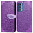 Leather Case Stands Fashionable Pattern Flip Cover Holder S04D for Motorola Moto Edge 20 Pro 5G