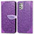 Leather Case Stands Fashionable Pattern Flip Cover Holder S04D for Motorola Moto G Stylus (2021)