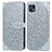 Leather Case Stands Fashionable Pattern Flip Cover Holder S04D for Motorola Moto G50 5G Gray