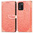 Leather Case Stands Fashionable Pattern Flip Cover Holder S04D for Oppo K9S 5G Orange