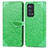 Leather Case Stands Fashionable Pattern Flip Cover Holder S04D for Oppo Reno6 Pro+ Plus 5G Green