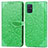 Leather Case Stands Fashionable Pattern Flip Cover Holder S04D for Samsung Galaxy A71 5G Green