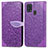 Leather Case Stands Fashionable Pattern Flip Cover Holder S04D for Samsung Galaxy M31