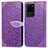 Leather Case Stands Fashionable Pattern Flip Cover Holder S04D for Samsung Galaxy S20 Ultra 5G