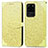 Leather Case Stands Fashionable Pattern Flip Cover Holder S04D for Samsung Galaxy S20 Ultra 5G