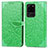 Leather Case Stands Fashionable Pattern Flip Cover Holder S04D for Samsung Galaxy S20 Ultra 5G Green