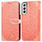 Leather Case Stands Fashionable Pattern Flip Cover Holder S04D for Samsung Galaxy S21 5G
