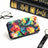 Leather Case Stands Fashionable Pattern Flip Cover Holder S04D for Samsung Galaxy S21 Ultra 5G