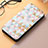 Leather Case Stands Fashionable Pattern Flip Cover Holder S04D for Samsung Galaxy S21 Ultra 5G White