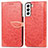 Leather Case Stands Fashionable Pattern Flip Cover Holder S04D for Samsung Galaxy S22 5G