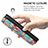 Leather Case Stands Fashionable Pattern Flip Cover Holder S04D for Samsung Galaxy S22 Ultra 5G