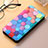 Leather Case Stands Fashionable Pattern Flip Cover Holder S04D for Samsung Galaxy S22 Ultra 5G Blue