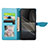 Leather Case Stands Fashionable Pattern Flip Cover Holder S04D for Sony Xperia Ace II