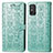 Leather Case Stands Fashionable Pattern Flip Cover Holder S05D for Huawei Honor X10 Max 5G Green