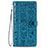 Leather Case Stands Fashionable Pattern Flip Cover Holder S05D for Samsung Galaxy S21 5G