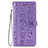 Leather Case Stands Fashionable Pattern Flip Cover Holder S05D for Samsung Galaxy S22 5G