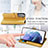 Leather Case Stands Fashionable Pattern Flip Cover Holder S05D for Samsung Galaxy S23 5G