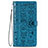 Leather Case Stands Fashionable Pattern Flip Cover Holder S05D for Samsung Galaxy S23 Plus 5G