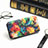 Leather Case Stands Fashionable Pattern Flip Cover Holder S06D for Huawei Honor 80 Pro Flat 5G