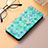 Leather Case Stands Fashionable Pattern Flip Cover Holder S06D for Huawei Honor 80 Pro Flat 5G Green