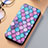 Leather Case Stands Fashionable Pattern Flip Cover Holder S06D for Samsung Galaxy S21 Plus 5G