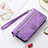 Leather Case Stands Fashionable Pattern Flip Cover Holder S07D for Samsung Galaxy S21 5G