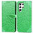 Leather Case Stands Fashionable Pattern Flip Cover Holder S07D for Samsung Galaxy S22 Ultra 5G