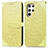 Leather Case Stands Fashionable Pattern Flip Cover Holder S07D for Samsung Galaxy S22 Ultra 5G