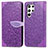 Leather Case Stands Fashionable Pattern Flip Cover Holder S07D for Samsung Galaxy S23 Ultra 5G