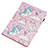 Leather Case Stands Fashionable Pattern Flip Cover Holder Y01B for Apple iPad 10.2 (2020)