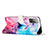 Leather Case Stands Fashionable Pattern Flip Cover Holder Y01X for Samsung Galaxy S20 Lite 5G