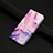 Leather Case Stands Fashionable Pattern Flip Cover Holder Y01X for Xiaomi Redmi A1 Purple