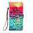 Leather Case Stands Fashionable Pattern Flip Cover Holder Y02B for Apple iPhone 13