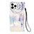 Leather Case Stands Fashionable Pattern Flip Cover Holder Y02B for Apple iPhone 13 Pro