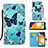 Leather Case Stands Fashionable Pattern Flip Cover Holder Y02B for Samsung Galaxy A04s Sky Blue