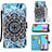 Leather Case Stands Fashionable Pattern Flip Cover Holder Y02B for Samsung Galaxy A52 5G Mixed