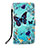 Leather Case Stands Fashionable Pattern Flip Cover Holder Y02B for Xiaomi Redmi 10C 4G Sky Blue