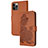 Leather Case Stands Fashionable Pattern Flip Cover Holder Y02X for Apple iPhone 13 Pro Max