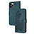 Leather Case Stands Fashionable Pattern Flip Cover Holder Y02X for Apple iPhone 13 Pro Max Green