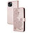 Leather Case Stands Fashionable Pattern Flip Cover Holder Y02X for Apple iPhone 14 Plus