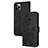 Leather Case Stands Fashionable Pattern Flip Cover Holder Y02X for Apple iPhone 14 Pro Black