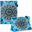 Leather Case Stands Fashionable Pattern Flip Cover Holder Y03B for Apple iPad 10.2 (2020) Sky Blue