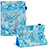 Leather Case Stands Fashionable Pattern Flip Cover Holder Y03B for Apple iPad Air 3 Mint Blue