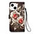Leather Case Stands Fashionable Pattern Flip Cover Holder Y03B for Apple iPhone 14 Plus