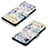 Leather Case Stands Fashionable Pattern Flip Cover Holder Y03B for Samsung Galaxy A10 Mint Blue