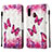 Leather Case Stands Fashionable Pattern Flip Cover Holder Y03B for Samsung Galaxy A20e Hot Pink