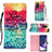 Leather Case Stands Fashionable Pattern Flip Cover Holder Y03B for Samsung Galaxy Note 20 Ultra 5G