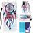 Leather Case Stands Fashionable Pattern Flip Cover Holder Y03B for Samsung Galaxy Note 20 Ultra 5G